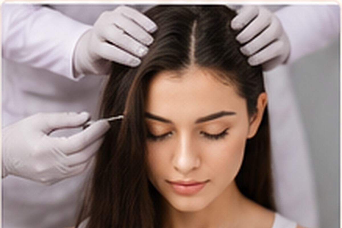 Illustrative hair and scalp consultation