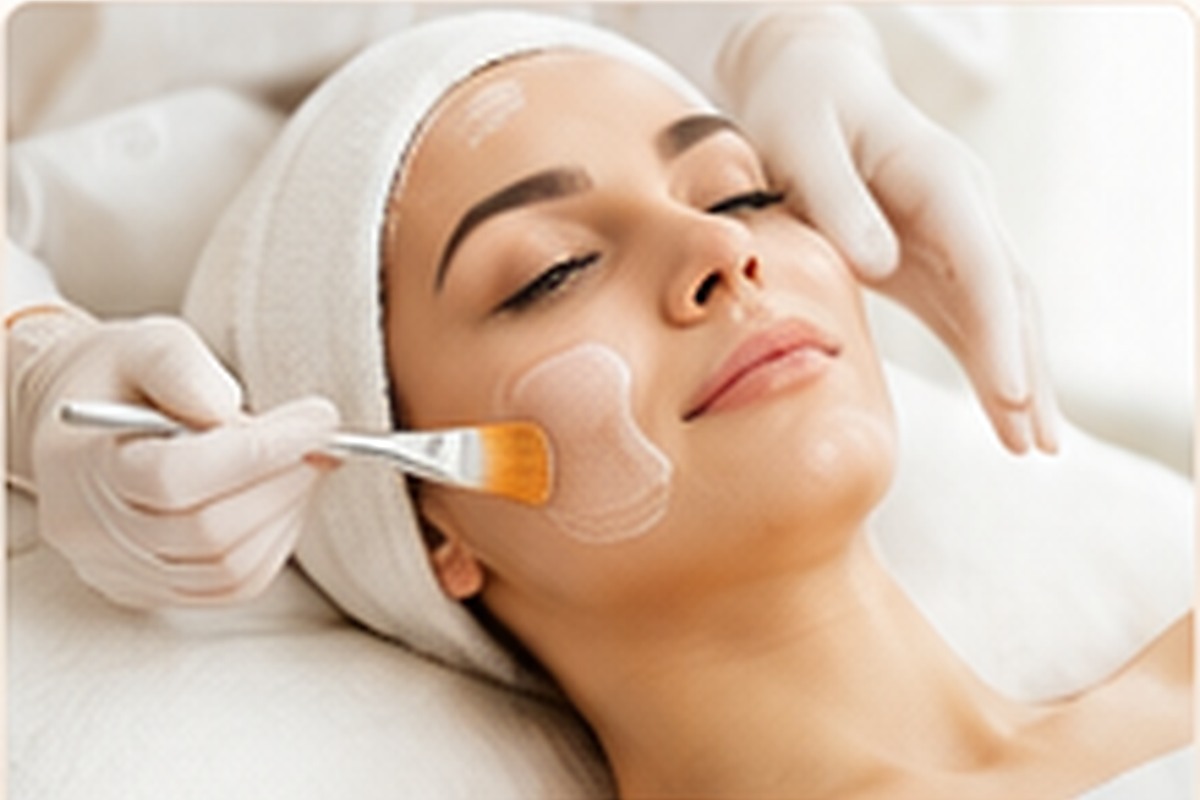 Illustrative facial skin treatment